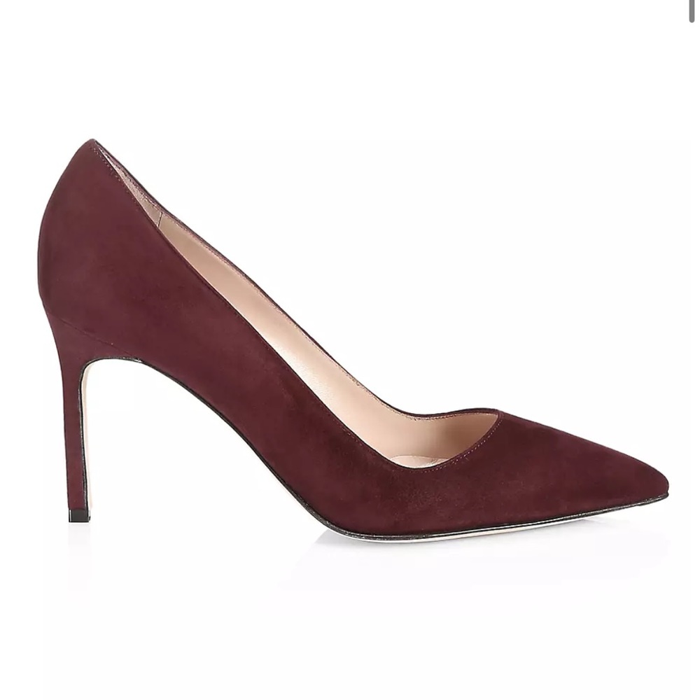 Manolo Blahnik
BB 90 Suede Pumps Burgundy